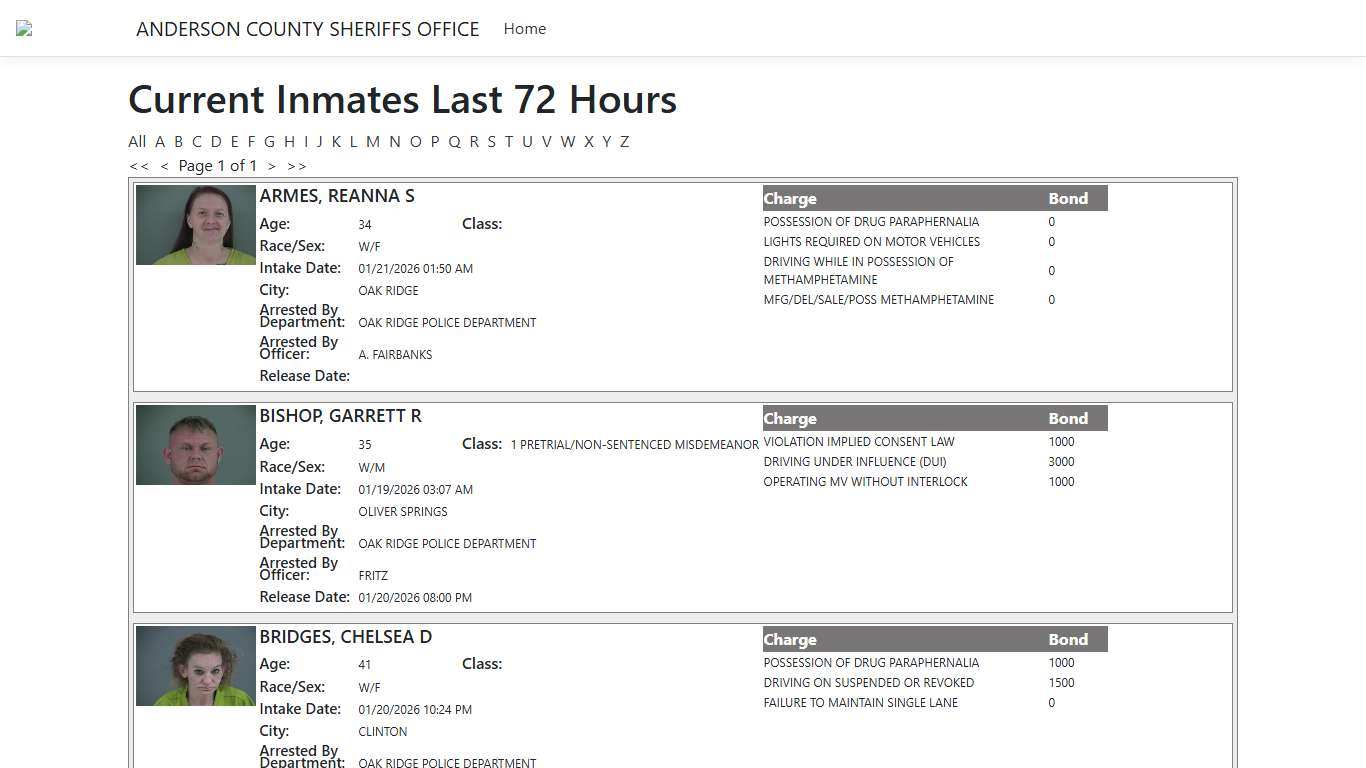 Inmates - ISOMS Portal