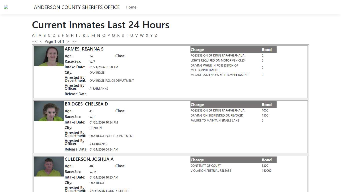 Inmates - ISOMS Portal